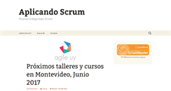 Desktop Screenshot of aplicandoscrum.com