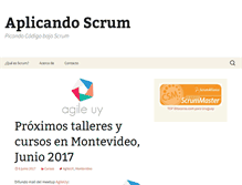 Tablet Screenshot of aplicandoscrum.com